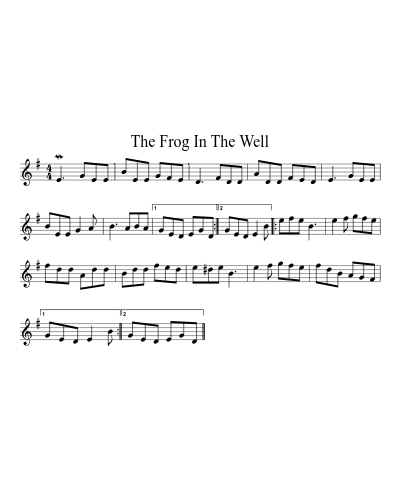 The Frog In The Well (Version 3)