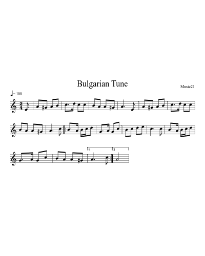 Bulgarian Tune