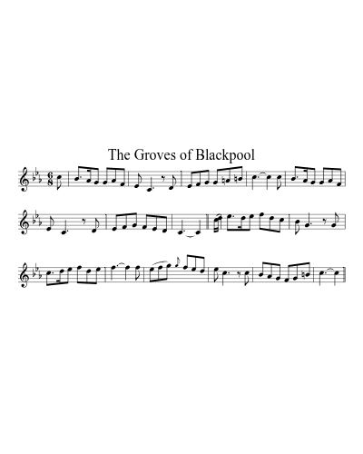The Groves of Blackpool sheet music preview