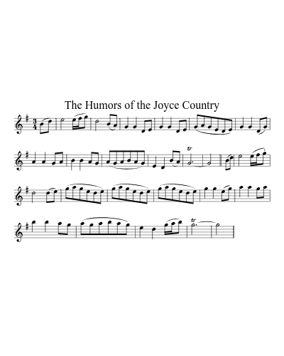 The Humors of the Joyce Country sheet music preview