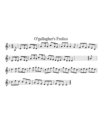 O'Gallagher's Frolics (Version 2) preview