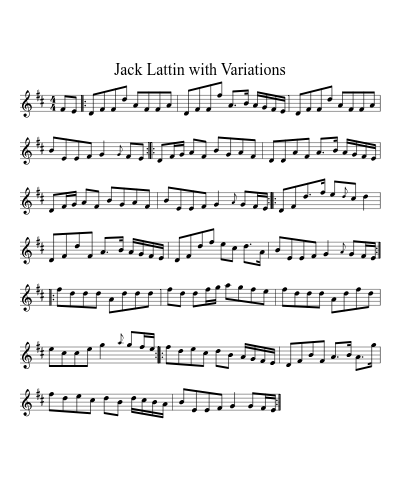 Jack Lattin with Variations