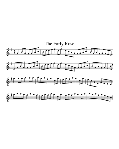 The Early Rose sheet music preview