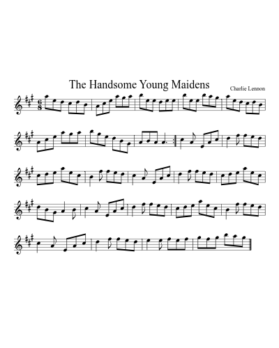 The Handsome Young Maidens sheet music preview