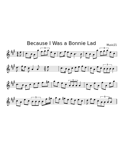 Because I Was a Bonnie Lad