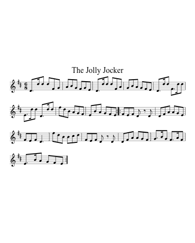 The Jolly Jocker sheet music preview