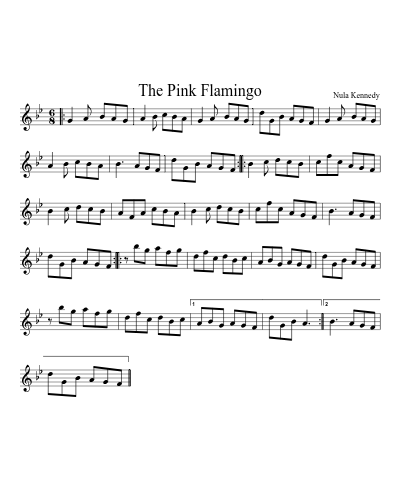 The Pink Flamingo sheet music preview