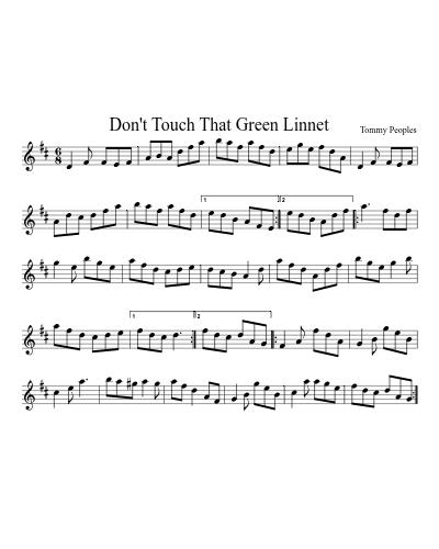 Don't Touch That Green Linnet (Version 2) preview