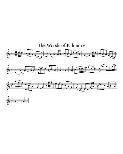 The Woods of Kilmurry sheet music preview