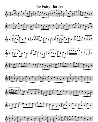 The Fairy Hurlers sheet music preview