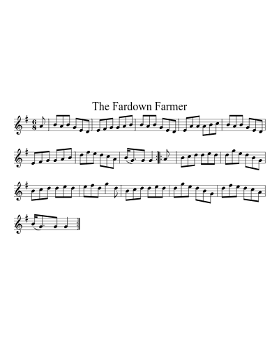 The Fardown Farmer (Version 2) sheet music preview