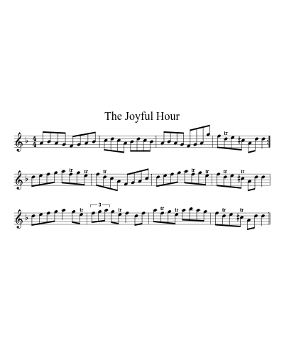 The Joyful Hour sheet music preview