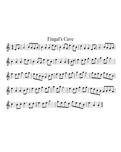 Fingal's Cave (Version 2)