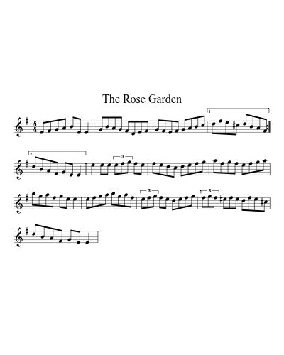 The Rose Garden sheet music preview