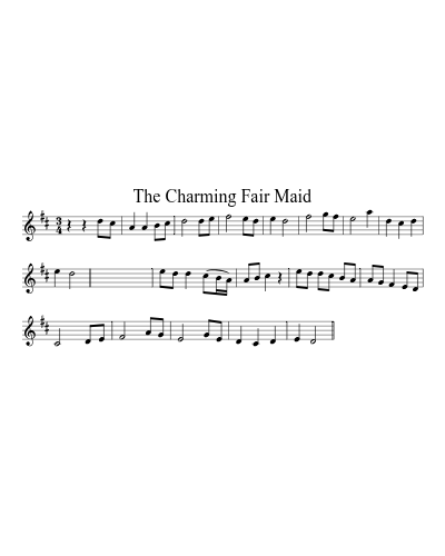 The Charming Fair Maid sheet music preview