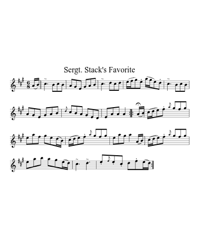 Sergt. Stack's Favorite