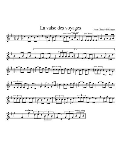 La valse des voyages