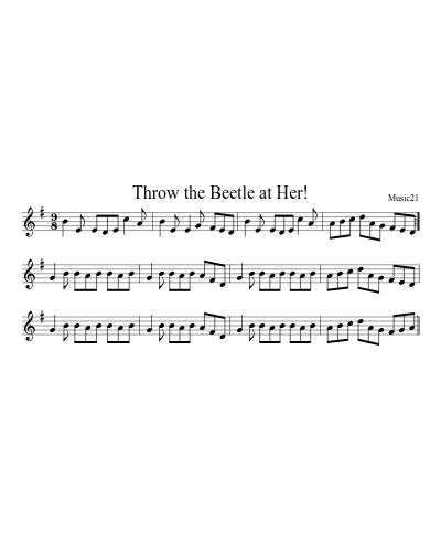 Throw the Beetle at Her!