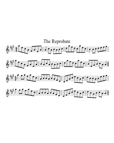 The Reprobate sheet music preview
