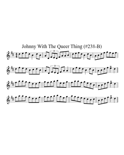 Johnny With The Queer Thing (#238-B)