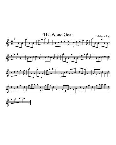 The Wood Goat sheet music preview