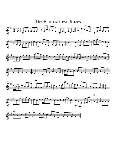 The Barrowstown Races sheet music preview