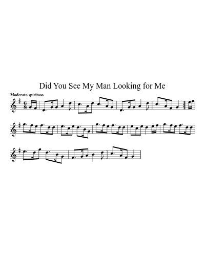 Did You See My Man Looking for Me preview