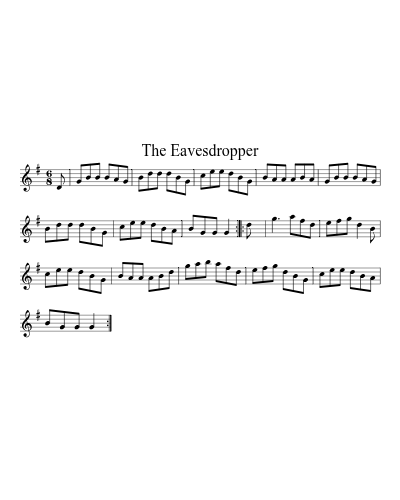 The eavesdropper (Version 3) sheet music preview