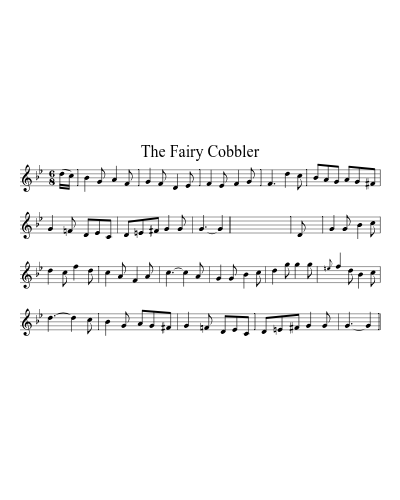 The Fairy Cobbler sheet music preview