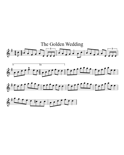 The Golden Wedding sheet music preview