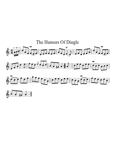 The Humors of Dingle (Version 2) sheet music preview