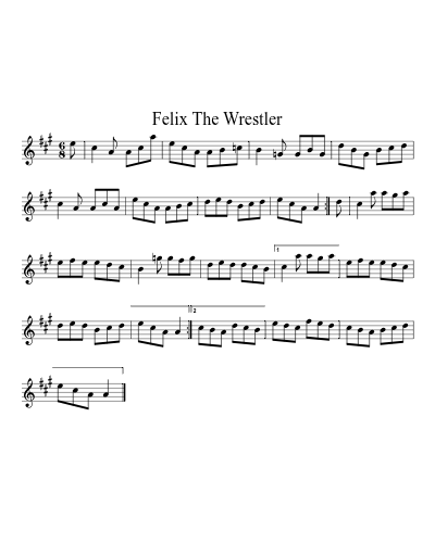 Felix the wrestler (Version 3)