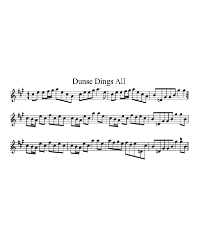 Dunse Dings All