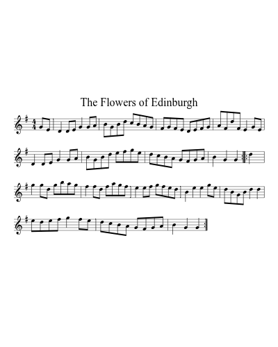 The Flowers of Edinburgh (Version 5) sheet music preview