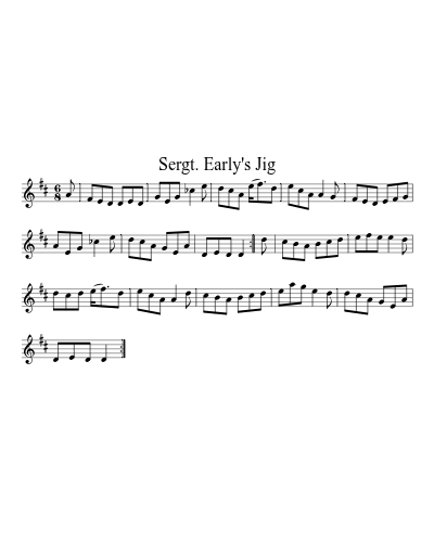 Sergt. Early's Jig