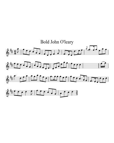 Bold John O'Leary (Version 3)