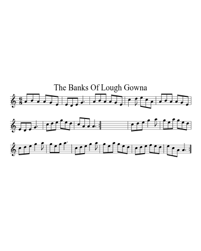 the Banks of Lough Gowna (Version 3)