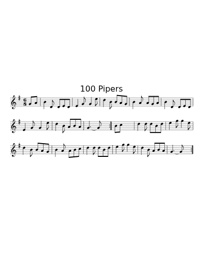 100 Pipers preview