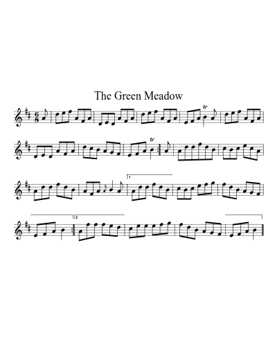 The green meadow (Version 3) sheet music preview