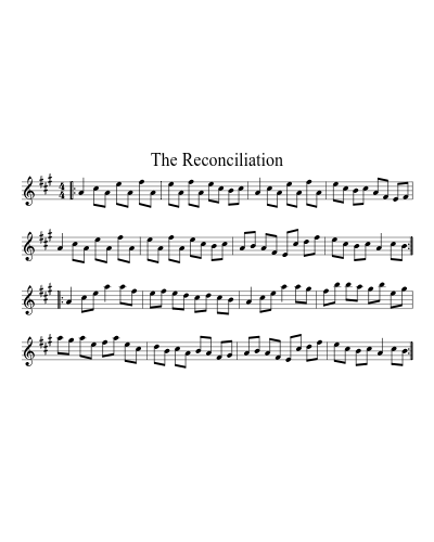 The reconciliation (Version 3) sheet music preview