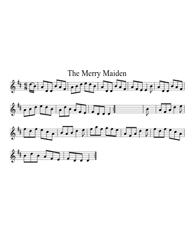 The merry maiden (Version 3) sheet music preview