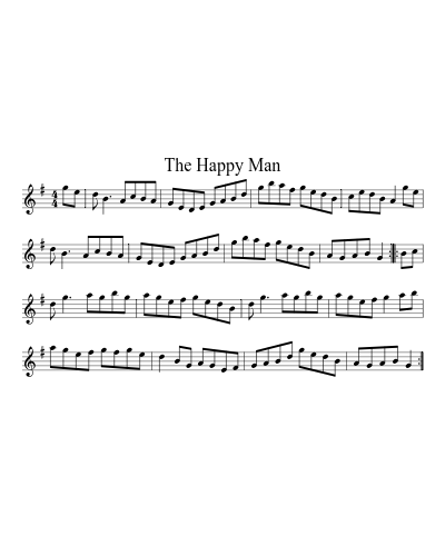 The Happy Man (Version 3) sheet music preview