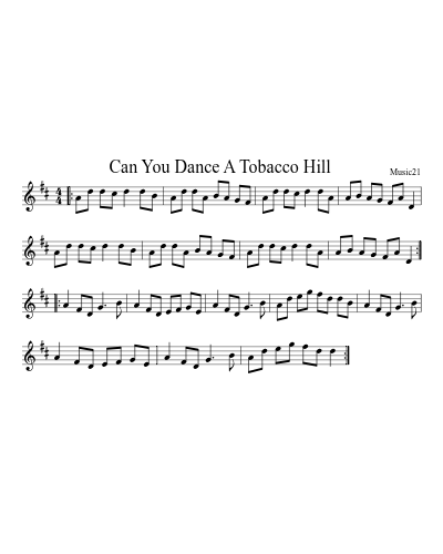 Can You Dance A Tobacco Hill