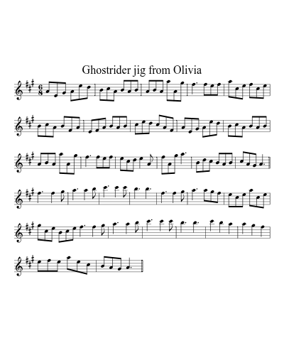 Ghostrider jig from Olivia