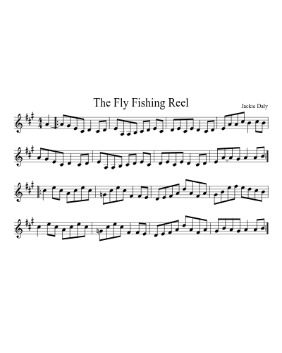 The Fly Fishing Reel sheet music preview