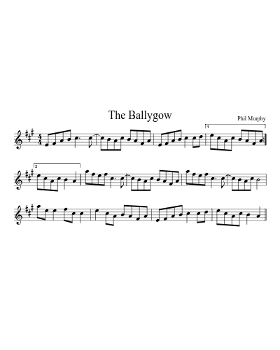 The Ballygow sheet music preview