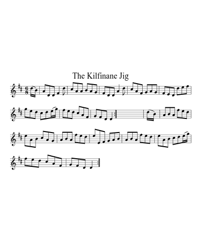 The Kilfinane Jig (Version 2) sheet music preview