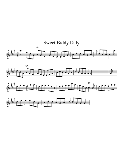 Sweet Biddy Daly (Version 3)