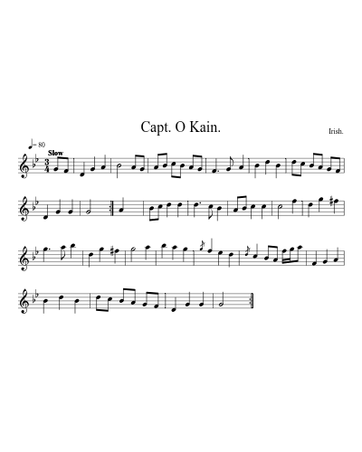 Capt. O Kain. preview