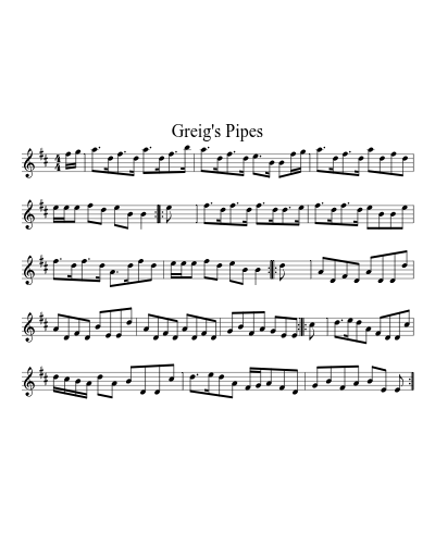 Greig's Pipes (Version 3)